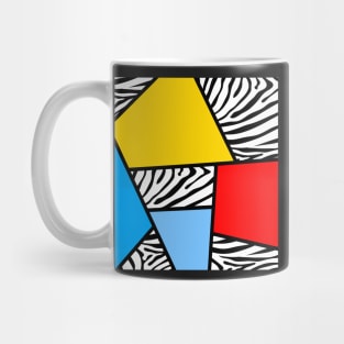 Abstract, Geometric Zebra Print Mug